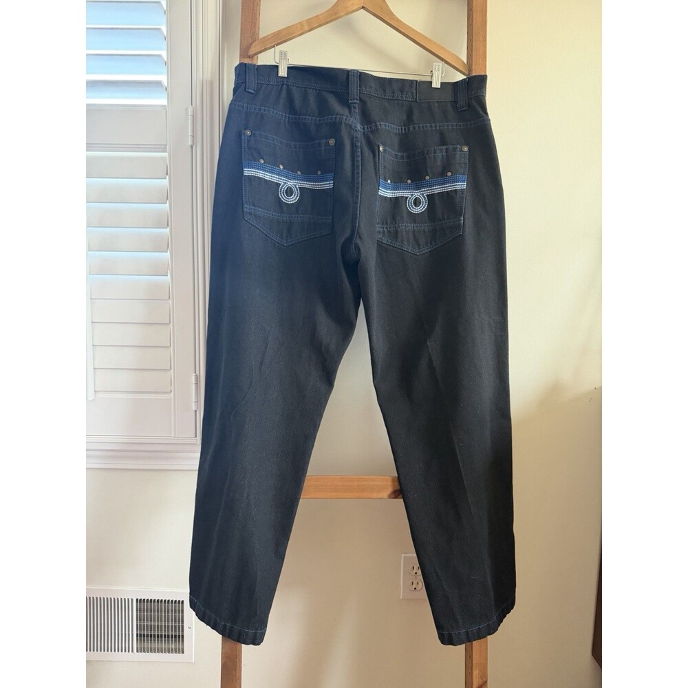 Vintage Y2K Rich Kids Jeans Co Mens Blue Baggy Skate Jeans 42x32 BLUE Stitch